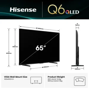 Hisense 65" Q6QAU 4K QLED Smart TV