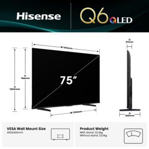 Hisense 75" Q6QAU 4K QLED Smart TV