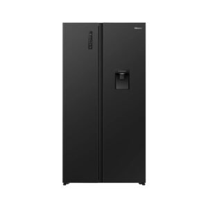 Hisense HRSBS540BW 541L PureFlat Side by Side Fridge - Black