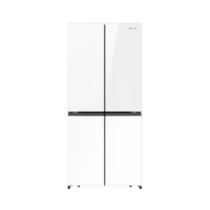 Hisense HRCD483G PureFlat Slim French Door 483L Fridge - White Glass