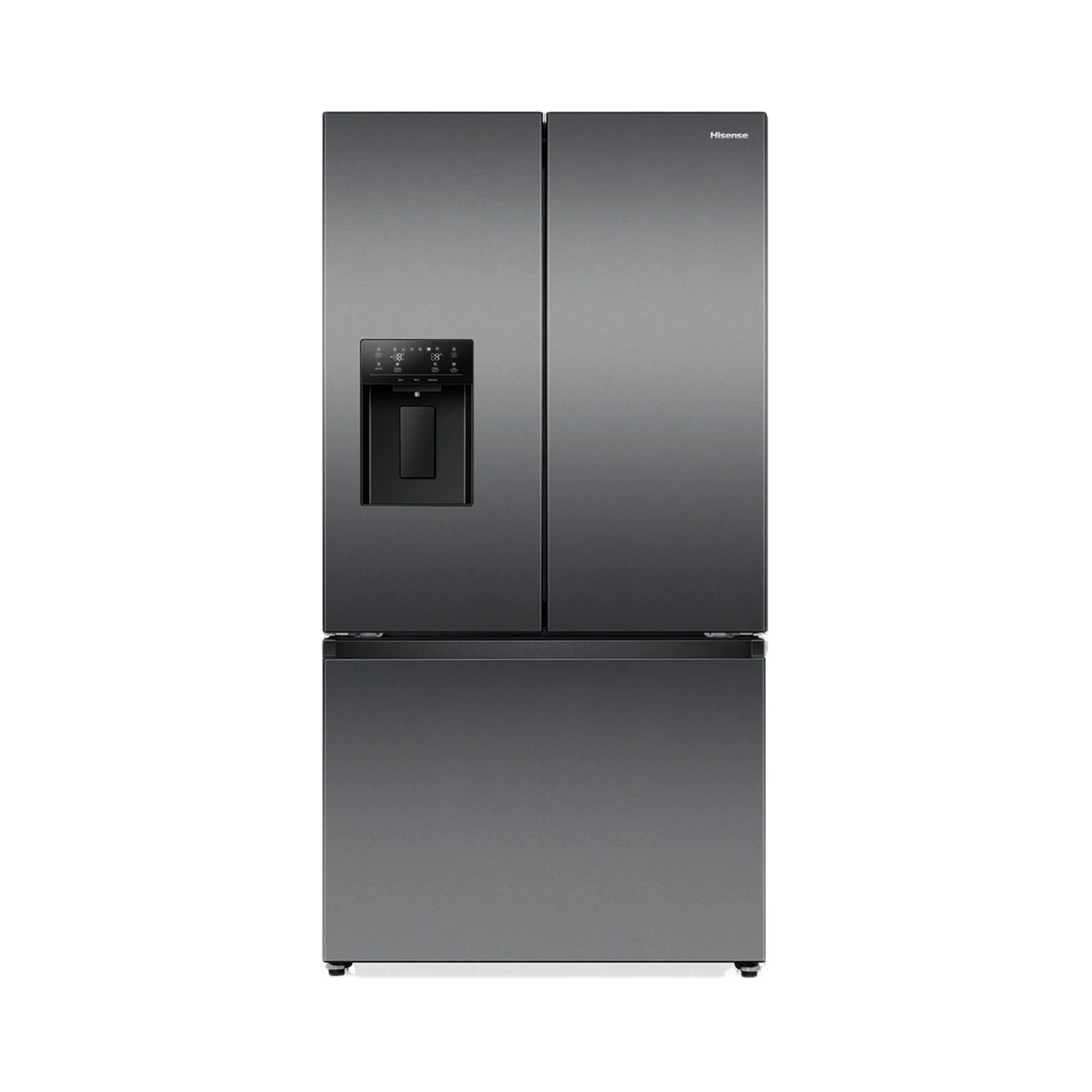 Hisense HRFD634BW 634L PureFlat French Door Fridge - Dark Steel