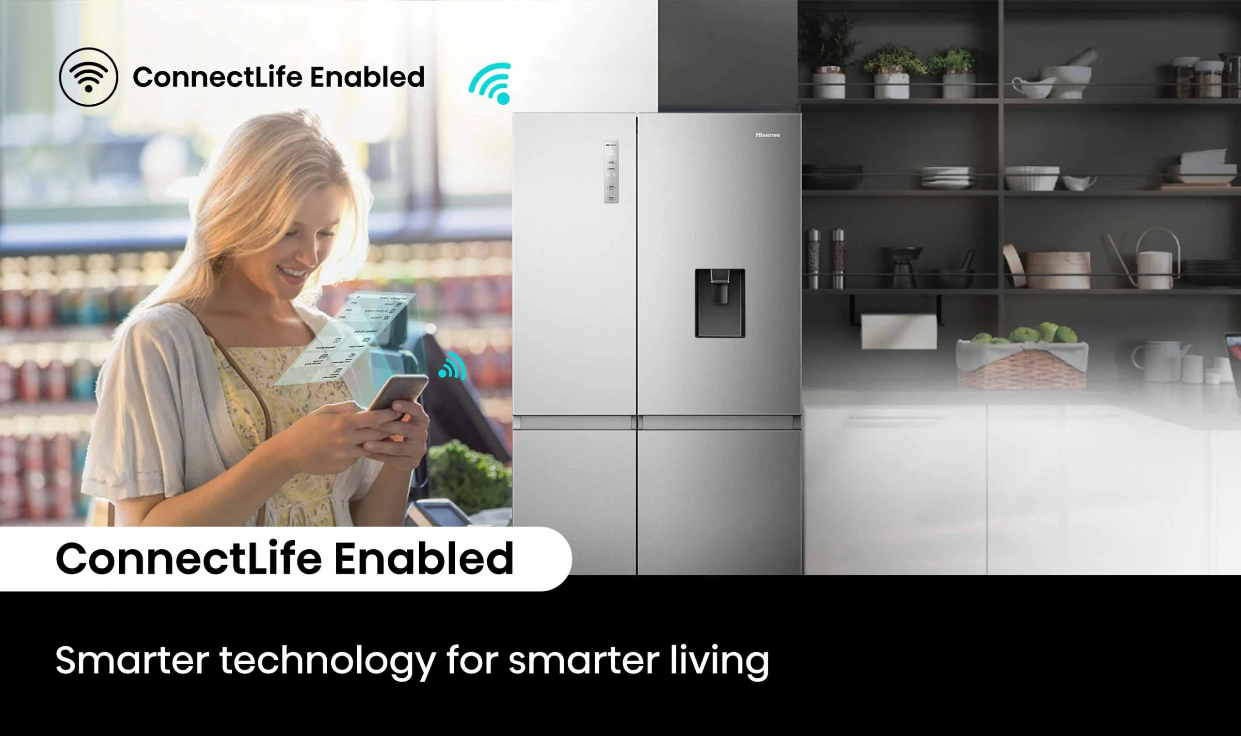 Hisense HRSBS649SW 649L Side-by-Side Fridge - Stainless Steel - Image 8