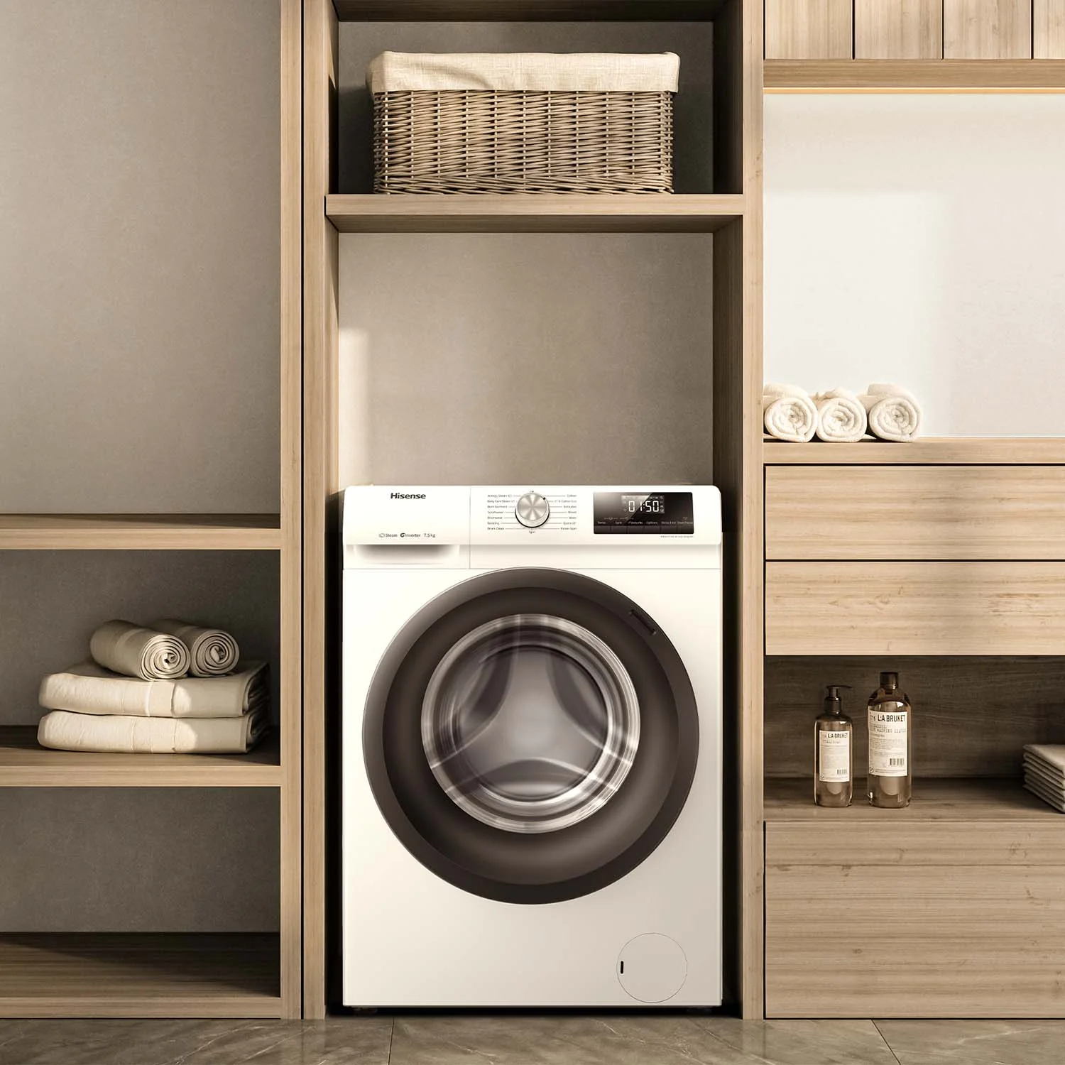 Hisense HWFS37514W2 Series 3 7.5kg Front Load Washer - Image 4