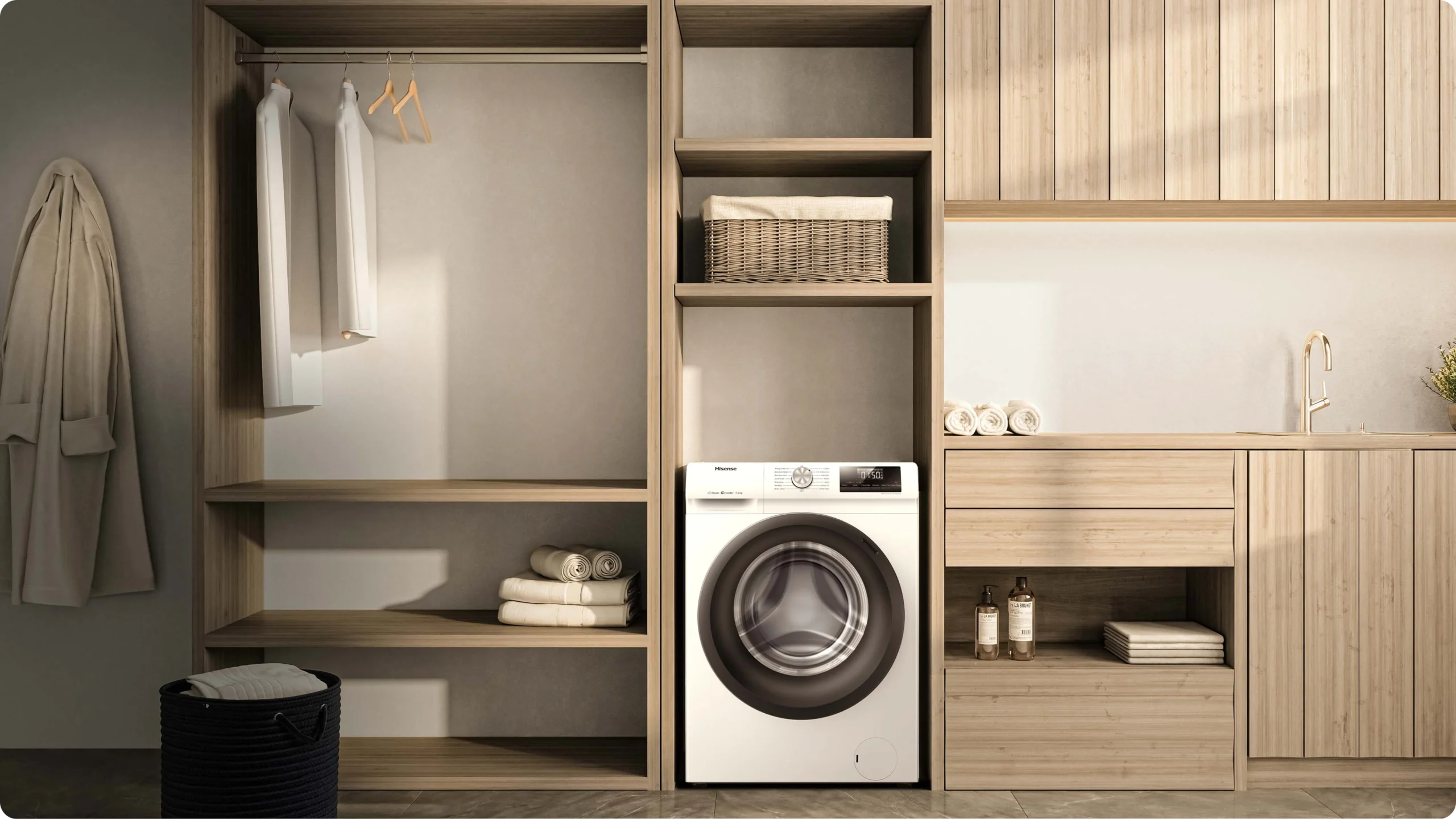 Hisense HWFS37514W2 Series 3 7.5kg Front Load Washer - Image 9